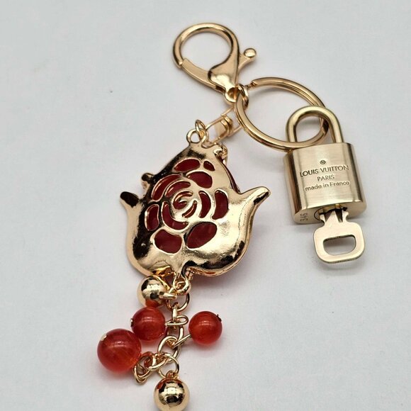 Authentic Louis Vuitton Lock & Key with unbranded Bagcharm, Keycharm, Keychain - Picture 4 of 7